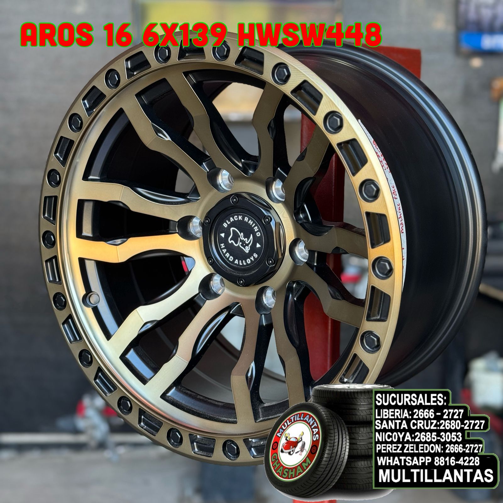 AROS # 16X8.5 6X139.7 ET0 MBMF-BRCC SW448